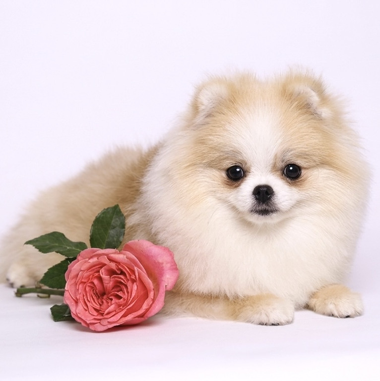 AMELIE — CREAM WHITE PARTI TEDDY BEAR POM